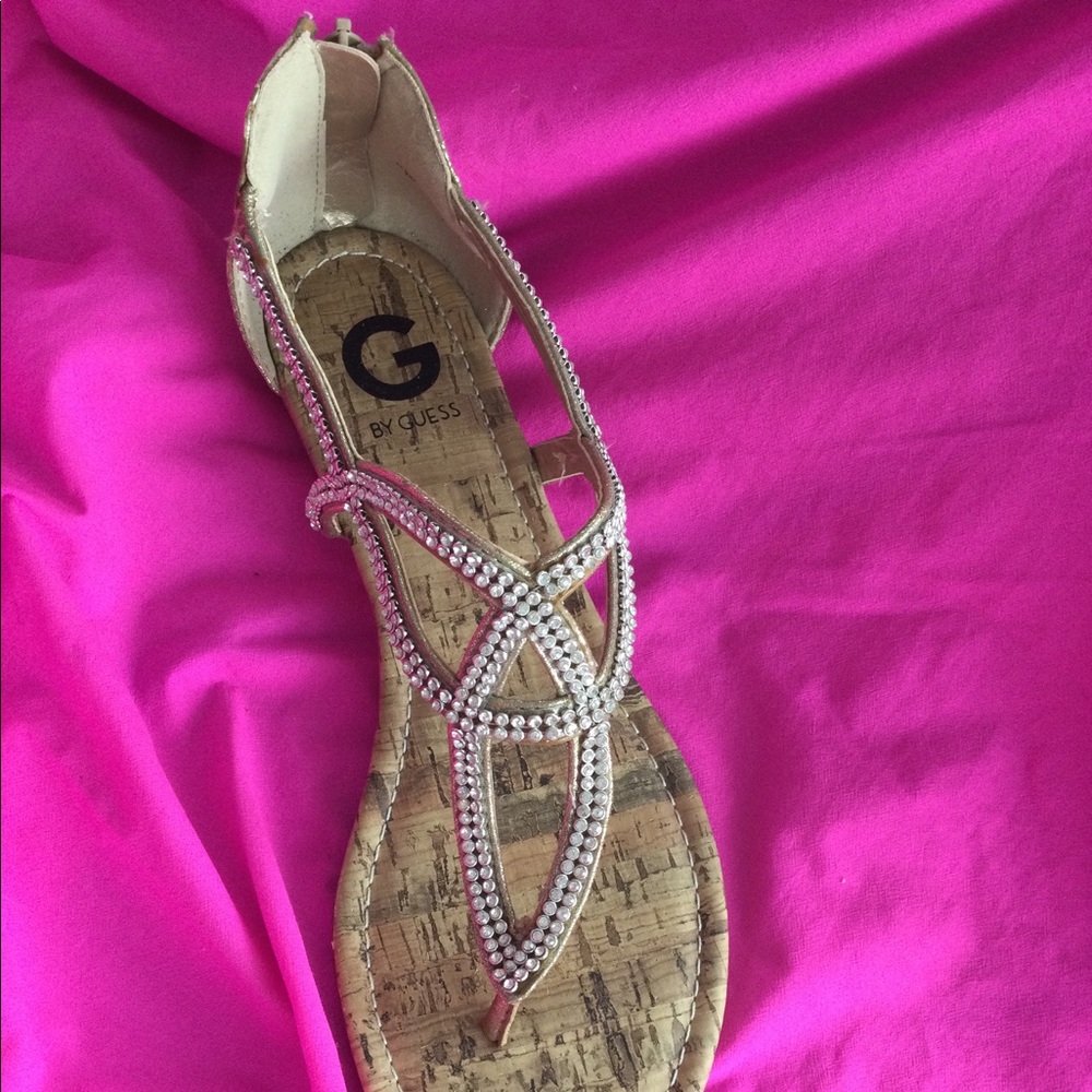 Sparkly gold sandals from Guess - Picture 5 of 5